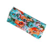 Fascia per capelli all'uncinetto con stampa floreale leopardata fascia sportiva tie-dye accessori per lo styling dei capelli per lo sport yoga stampa floreale 1