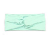 Fascia per capelli all'uncinetto con stampa leopardata fascia sportiva fascia per il sudore ad alta elasticità accessori per lo styling dei capelli per lo sport verde menta