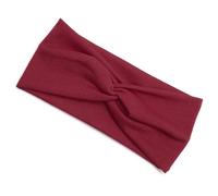 Fascia per capelli all'uncinetto Floreale Sport Ampia Fascia per il sudore Regolabile Alta Elasticità Accessori per Capelli per Sporting Palestra Corsa Rosso intenso