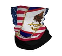 Fascia per Capelli American Samoa Zipper America Flag Sciarpa al Collo Elastico Sciarpa A Tubo per Yoga, Escursionismo, Ciclismo