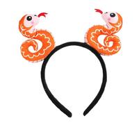 Fascia Per Capelli Anno Del Serpente - Fascia Per Capelli Morbida Con Serpente A Forma Di Cartone Animato | Novità Fascia Per Capelli Con Doppi Serpenti Ripieni, Accessori Per Foto Decorazioni Per Cap