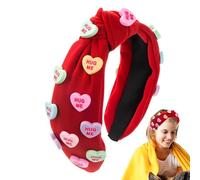 Fascia per capelli annodata per San, fascia per capelli con nodo a cuore d'amore - Copricapo per trucco morbido con fascia per il lavaggio del viso alla moda per spa - Decori stagionali, impacchi per