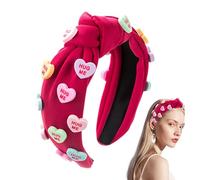 Fascia per capelli annodata per San, fascia per capelli con nodo a cuore d'amore,Fascia per capelli Spa annodata Fascia per il lavaggio del viso di San | Decori stagionali, impacchi per capelli con c