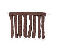 Fascia per capelli arricciacapelli senza calore per dormire, rullo per capelli extra lungo in cotone per creare onde durante la notte, strumento per lo styling per le donne (Marrone)