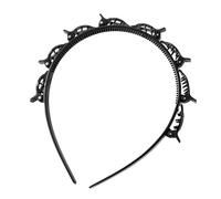 Fascia per capelli attorcigliata e con clip, strumento per treccia alla moda, strumento professionale per treccia con dentatura | Fascia con clip attaccate per uno styling senza sforzo per una presa
