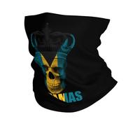 Fascia per Capelli Bandiera Dell'Honduras con Il Teschio del Re Durevole Ghetta da Collo Unisex Protezione del Viso per Ciclismo Campeggio Pesca