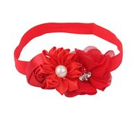 Fascia Per Capelli Bianco Fiore Girls Headwear Faband Fotografia Puntelli Puntelli for capelli Accessori for la fase di viaggio Party Stage Mostra 12 Colori Fascia Per Capelli Donna(Red)