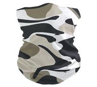 Fascia per capelli Black and White Design Military Brown Copricapo a mezza