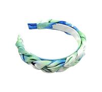 Fascia Per Capelli Bohemian Women Hair Hoop Color Color Color Tie-Dye Fascia intrecciata Party Bandana Fascia Per Capelli Donna(GN)