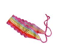 Fascia per capelli bohémien, per donne e ragazze, sciarpa per capelli, fascia regolabile, copricapo, accessorio per capelli, per viaggi, vita quotidiana, feste, multicolore