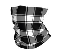 Fascia per Capelli Buffalo Check Plaid White Black Print Traspirante Scaldacollo Elastico Sciarpa a Tubo per Outdoor Ciclismo 26X30cm