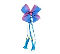 Fascia Per Capelli Capelli fatti a mano Corde Ragazza Gomma Gomma Cute Capelli Capelli Bow Knot Elastic Hair Band Donne Girls Accessori for capelli Fascia Per Capelli Donna(Blue purple)