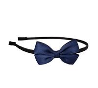 Fascia per capelli classica blu navy con fiocco piccolo primavera estate retrò principessa copricapo fascia per capelli