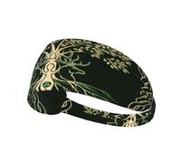 Fascia per capelli con albero della vita della mitologia norrena vichinga, fascia elastica unisex, fascia traspirante per sport, corsa, yoga.