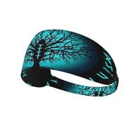 Fascia per capelli con albero della vita della mitologia norrena vichinga, fascia elastica unisex, fascia traspirante per sport, corsa, yoga.