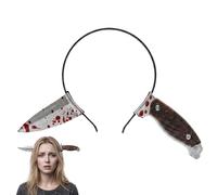 Fascia per capelli con ascia per Halloween, spaventoso e divertente, per feste in casa, scherzi, teatro, spettacoli cinematografici, eventi, parchi divertimenti, vacanze, foto
