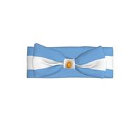 Fascia per capelli con bandiera argentina per bambine appena nate, morbida ed elastica, regolabile, per bambini da 0 a 24 mesi