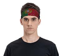 Fascia per capelli con bandiera del Portogallo per uomo e donna, fascia sportiva per viaggi, yoga, fitness, ciclismo, basket, calcio, esercizi, fasce per capelli che assorbono l'umidità