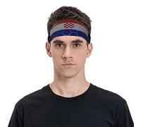 Fascia per capelli con bandiera della Croazia per uomo e donna, fascia sportiva per viaggi, yoga, fitness, ciclismo, basket, calcio, esercizi, fasce per capelli traspiranti