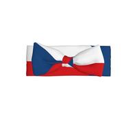 Fascia per capelli con bandiera della Repubblica Ceca da 0 a 6 mesi, in morbida maglia elasticizzata, ipoallergenica, regalo per neonati