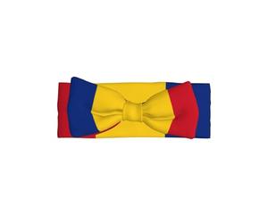 Fascia per capelli con bandiera della Romania, accessorio per capelli per bambini, adatto per bambini da 0 a 6 mesi o da indossare tutti i giorni