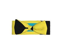Fascia per capelli con bandiera delle Bahamas, morbida, elastica, per bambini da 0 a 6 mesi | Delicato sulla pelle sensibile. Design grazioso. Perfetto per le neomamme.