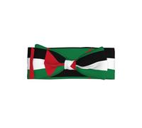 Fascia per capelli con bandiera dello Stato della Palestina, morbida fascia elastica per capelli per neonati e neonati, graziosa fascia con fiocco per feste e regali