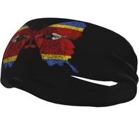 Fascia per capelli con bandiera tunisina di Tunisi, fasce sportive per uomo e donna, per allenamento, atletica, corsa, yoga, basket, palestra, unisex, polsiere