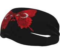 Fascia per capelli con bandiera tunisina di Tunisi, fasce sportive per uomo e donna, per allenamento, atletica, corsa, yoga, basket, palestra, unisex, polsiere
