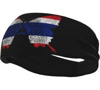 Fascia per capelli con bandiera tunisina di Tunisi, fasce sportive per uomo e donna, per allenamento, atletica, corsa, yoga, basket, palestra, unisex, polsiere