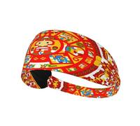 Fascia per capelli con calendario azteco e Maya, fascia elastica unisex, fascia traspirante per sport, corsa, yoga.