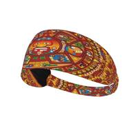 Fascia per capelli con calendario azteco e Maya, fascia elastica unisex, fascia traspirante per sport, corsa, yoga.