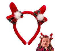 Fascia per capelli con cervo - graziosa fascia per capelli di Natale, per bambini, con corna di cervo, per feste invernali, parate, servizi fotografici quotidiani, per bambini e adulti