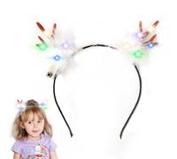 Fascia per capelli con corna di cervo, fascia per capelli con corna di cervo - Fasce per capelli con corna luminose - Fasce per capelli festive per bambini Fasce per capelli con corna luminose per bam
