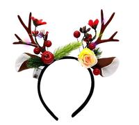 Fascia Per Capelli Con Corna Di Cervo Luminosa - Accessorio Per Capelli Che Si Per Feste | Cerchietto Con Corna Natalizie Per Natale - Per Cosplay Cerimonie Matrimoni Compleanni Donne Ragazze