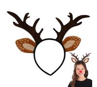 Fascia per capelli con corna di renna, per Natale, cosplay, travestimento, per eventi a tema, spettacoli teatrali, riunioni sociali, Content Creator, Comic Conventions