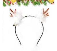 Fascia per capelli con corna LED, fascia natalizia luminosa,Cerchietto per capelli natalizio a LED, fasce per capelli con corna luminose - Fasce per capelli festive per bambini Fasce per capelli con c