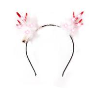 Fascia per capelli con corna LED, fascia natalizia luminosa | Fasce festive per bambini con cerchi per capelli a LED di Natale,Fascia per capelli in corno di cervo natalizio per capelli nata