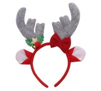 Fascia Per Capelli Con Corna Natalizie - Accessorio Festivo per Capelli | Fascia Con Corna Di Cervo Per Il Lavaggio Del Viso,per Matrimonio Viaggio Vacanza Campeggio Picnic Barbecue Giardino Festa Rad