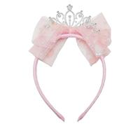 Fascia Per Capelli Con Corona A Fiocco Da 1 Pezzo, Fascia Per Bambini, Fascia Dolce E Carina, Fascia Per Accessori Per Capelli, Accessori Per Capelli