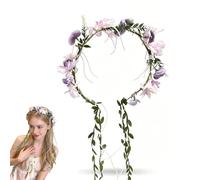 Fascia per capelli con corona floreale, accessorio per costume da fata per donne e ragazze