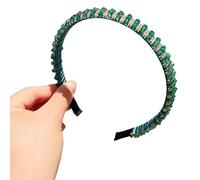 Fascia per capelli con cristalli brillanti, stile francese, elegante, accessori per lo styling dei capelli, per le donne, cerchietto estetico per feste