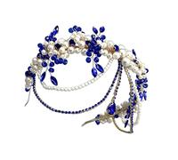 Fascia per capelli con cristalli scintillanti, accessorio per la fronte, per sposa, matrimoni, cerimonie, coroncina per sposa, damigella d'onore, diademi per capelli, One Size, come descritto, come