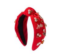 Fascia per capelli con cuore, per San, da donna, con strass, alla moda, per vacanze, compleanni