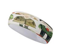 Fascia per capelli con disegno di figura semplice, elastica antiscivolo, per donna, accessori moda, fasce per capelli per allenamento quotidiano, yoga, corsa e sport.