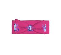 Fascia per capelli con fantasma che beve un drink, per bambine, morbida, elastica, regolabile, per bambini da 0 a 24 mesi