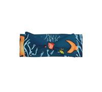 Fascia per capelli con fiocco blu subacqueo World of Fish e morbido fiocco per neonati, bambini e bambini.