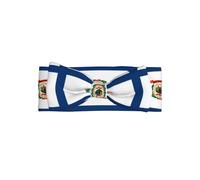 Fascia per capelli con fiocco con bandiera del West Virginia, morbida ed elastica, per neonati e neonati, graziosa fascia per capelli con fiocco per feste e regali