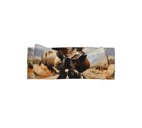 Fascia per capelli con fiocco di bisonti nordamericani, accessorio per capelli con fiocco per bambini, adatto per neonati, neonati e uso quotidiano