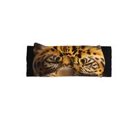 Fascia per capelli con fiocco leopardato dagli occhi profondi, morbida ed elastica per neonati e neonati, graziosa fascia per capelli con fiocco per feste e regali